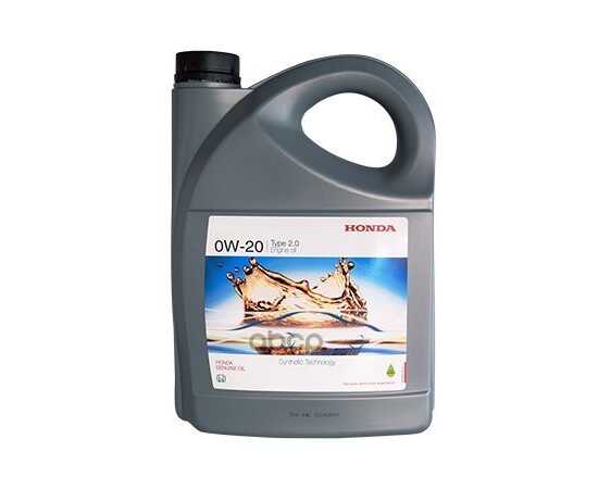 Купить МАСЛО МОТОРНОЕ СИНТЕТИЧЕСКОЕ 0W-20 TYPE 2.0 ENG OIL 4L 08232P99K4LHE