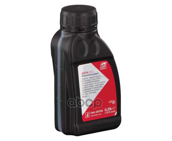 Купить ЖИДКОСТЬ ТОРМОЗНАЯ FEBI BRAKE FLUID DOT4 PLUS 0,25 Л 26748