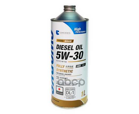 Купить МАСЛО МОТОРНОЕ CWORKS SUPERIA DIESEL OIL 5W-30 СИНТЕТИЧЕСКОЕ 1 Л A12SR1001