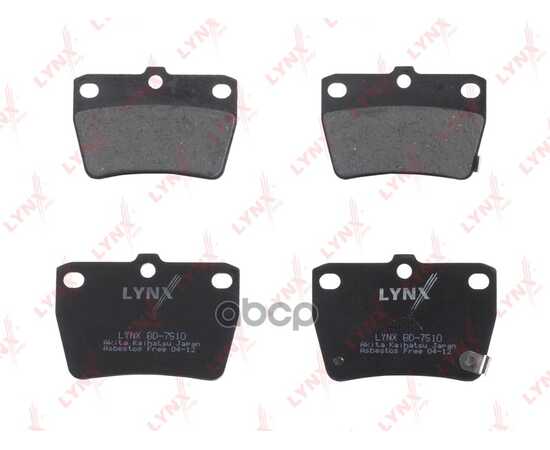 Купить КОЛОДКИ ТОРМОЗНЫЕ ЗАДНИЕ TOYOTA RAV 4 01-05, CHERY TIIGO 05> LYNXAUTO BD-7510