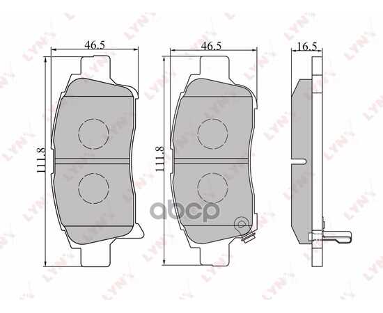 Купить КОЛОДКИ ТОРМОЗНЫЕ ПЕРЕДНИЕ TOYOTA YARIS(P10) 99> LYNXAUTO BD-7519