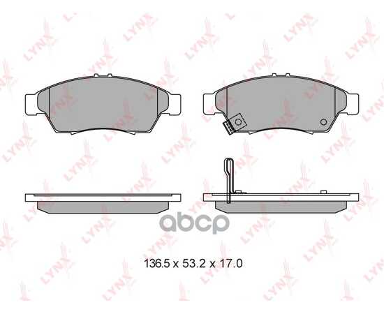 Купить КОЛОДКИ ТОРМОЗНЫЕ ДИСКОВЫЕ LYNXAUTO BD-7311