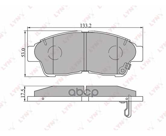 Купить КОЛОДКИ ПЕРЕДНИЕ LYNXAUTO BD-7516