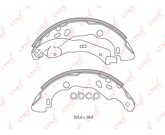 Купить КОЛОДКИ ТОРМОЗНЫЕ ЗАДНИЕ LADA XRAY 1.6-1.8 16>, RENAULT CLIO II-IV 1.2-1.9D LYNXAUTO BS-6300