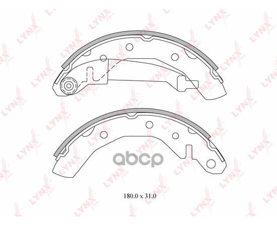 Купить КОЛОДКИ ТОРМОЗНЫЕ LYNXAUTO BS-1801