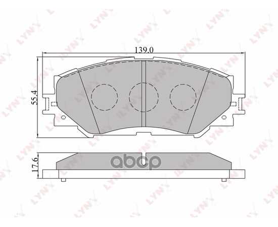 Купить КОЛОДКИ ПЕРЕДНИЕ LYNXAUTO BD-7542