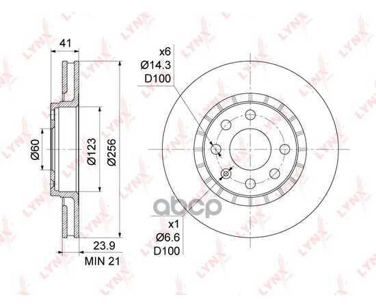 Купить ДИСК ТОРМОЗНОЙ OPEL ASTRA F 1.4-2.0 91-98 / VECTRA A/B 1.6-2.5 >0 LYNXAUTO BN-1121