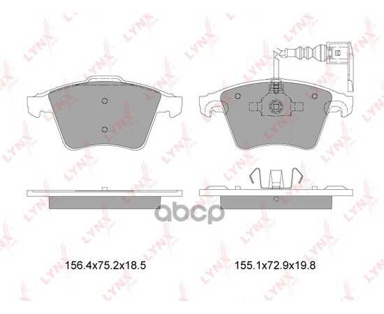 Купить КОЛОДКИ ТОРМОЗНЫЕ ПЕРЕДНИЕ ПОДХОДИТ ДЛЯ VW TRANSPORTER V 1.9D-3.2 03 / MULTIVAN V 1.9D-3.2 03  BD-8001