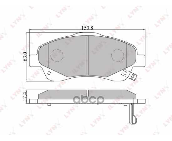 Купить КОЛОДКИ ТОРМОЗНЫЕ LYNXAUTO BD-7548