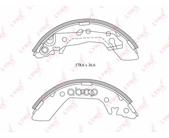 Купить КОЛОДКИ ТОРМОЗНЫЕ БАРАБАННЫЕ LYNXAUTO BS-3601