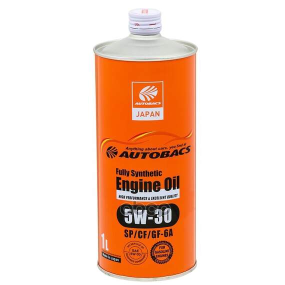 Купить МАСЛО МОТОРНОЕ AUTOBACS ENGINE OIL 5W-30 SP/CF GF-6A 1Л A00032237