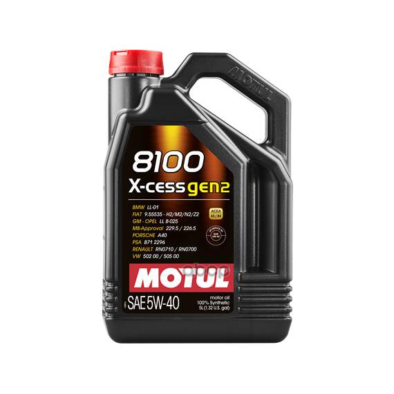 Купить МАСЛО МОТОРНОЕ MOTUL 8100 X-CESS 5W-40 СИНТЕТИЧЕСКОЕ 5 Л 111682