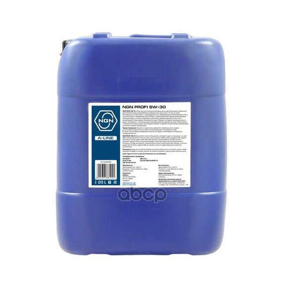 Купить МОТОРНОЕ МАСЛО NGN 5W-30 SN/CF PROFI 20Л (V172085809) V272085809