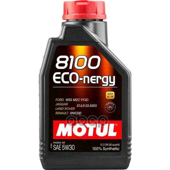 Купить МАСЛО МОТОРНОЕ MOTUL 8100 ECO-NERGY 5W-30 СИНТЕТИЧЕСКОЕ 1 Л 111685 (102782)