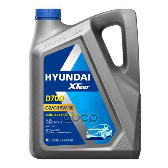 Купить МАСЛО МОТОРНОЕ HYUNDAI XTEER DIESEL C3 5W-30 6 Л 1061224