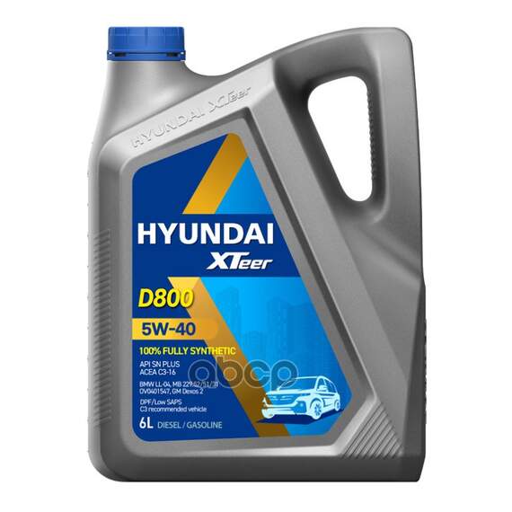 Купить МАСЛО МОТОРНОЕ HYUNDAI XTEER DIESEL ULTRA 5W-40 6 Л 1061223