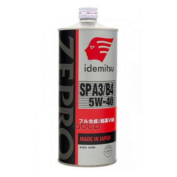 Купить МОТОРНОЕ МАСЛО IDEMITSU ZEPRO EURO SPEC 5W-40 SP A3/B4 1Л (1849-001) 30006054-001