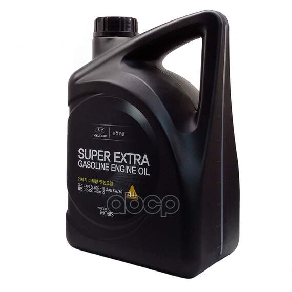 Купить МАСЛО МОТОРНОЕ HYUNDAI/KIA SUPER EXTRA GASOLINE 5W-30 ПОЛУСИНТЕТИЧЕСКОЕ 4 Л 05100-00410