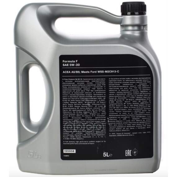 Купить МАСЛО МОТОРНОЕ СИНТЕТИЧЕСКОЕ FORD FORMULA F 5W-30 5Л 15595E