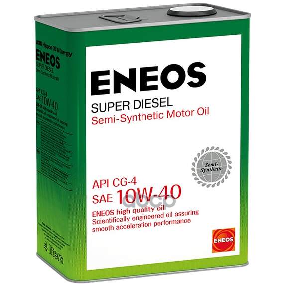 Купить МАСЛО МОТОРНОЕ ENEOS CG-4 ПОЛУСИНТЕТИКА 10W-40 4Л OIL1328