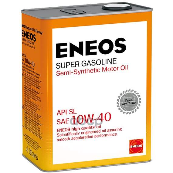 Купить МАСЛО МОТОРНОЕ ENEOS SUPER GASOLINE SL 10W-40 4Л OIL1357