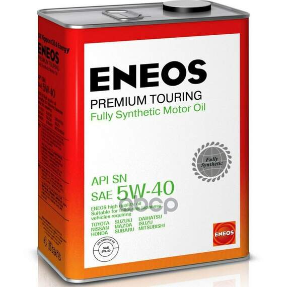 Купить МАСЛО МОТОРНОЕ ENEOS PREMIUM TOURING SN 5W-40 4Л 8809478942162