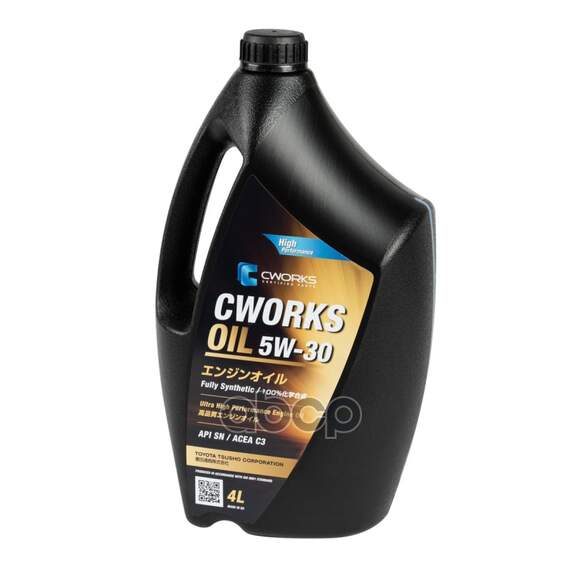 Купить МАСЛО МОТОРНОЕ CWORKS OIL 5W-30 СИНТЕТИЧЕСКОЕ 4 Л A130R2004