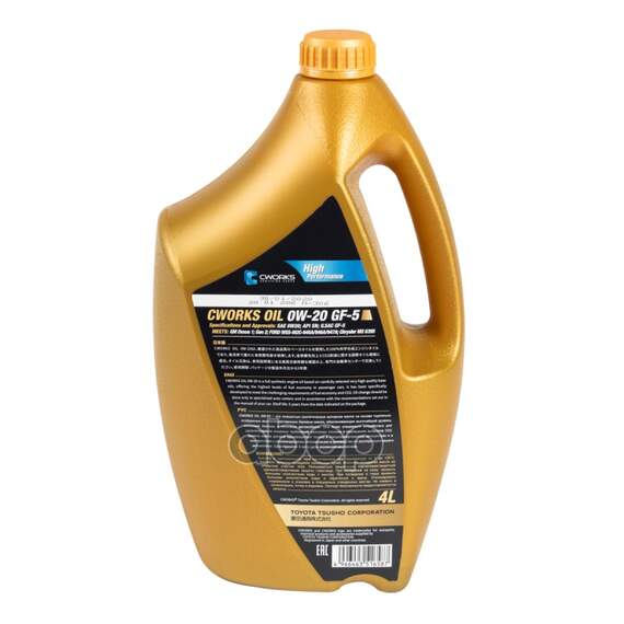 Купить МАСЛО МОТОРНОЕ CWORKS OIL 0W-20 GF-5 (4Л) CWORKS A110R1004