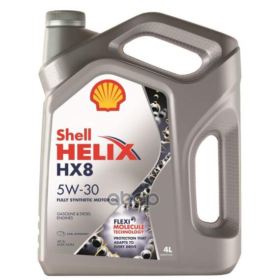 Купить МАСЛО МОТОРНОЕ СИНТЕТИЧЕСКОЕ HELIX HX8 SYNTHETIC 5W-30 4Л 550046364