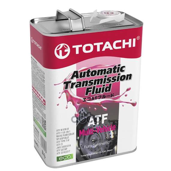 Купить МАСЛО ТРАНСМИССИОННОЕ TOTACHI ATF MULTI-VEHICLE 4Л (4562374691223) 20604