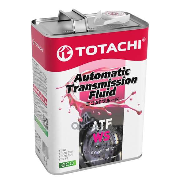 Купить МАСЛО ТРАНСМИССИОННОЕ TOTACHI AUTO FLUID WS СИНТЕТИЧЕСКОЕ 4 Л 4562374691308