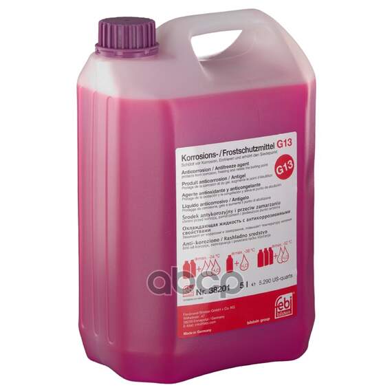 Купить АНТИФРИЗ FEBI UNIVERSAL G13 КОНЦЕНТРАТ ФИОЛЕТОВЫЙ 5 Л 38201