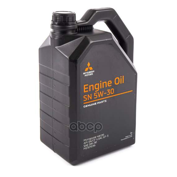 Купить МАСЛО МОТОРНОЕ СИНТЕТИЧЕСКОЕ MITSUBISHI ENGINE OIL 5W-30 4Л (MZ320757) MZ321036