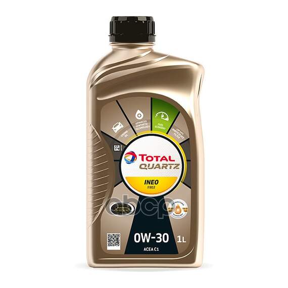 Купить МАСЛО МОТОРНОЕ TOTAL QUARTZ INEO FIRST 0W-30 СИНТЕТИЧЕСКОЕ 1 Л 221325