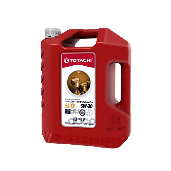 Купить МАСЛО МОТОРНОЕ TOTACHI OPTIMA PRO SEMI-SYNTHETIC 5W-30 ПОЛУСИНТЕТИЧЕСКОЕ 4 Л 1C504