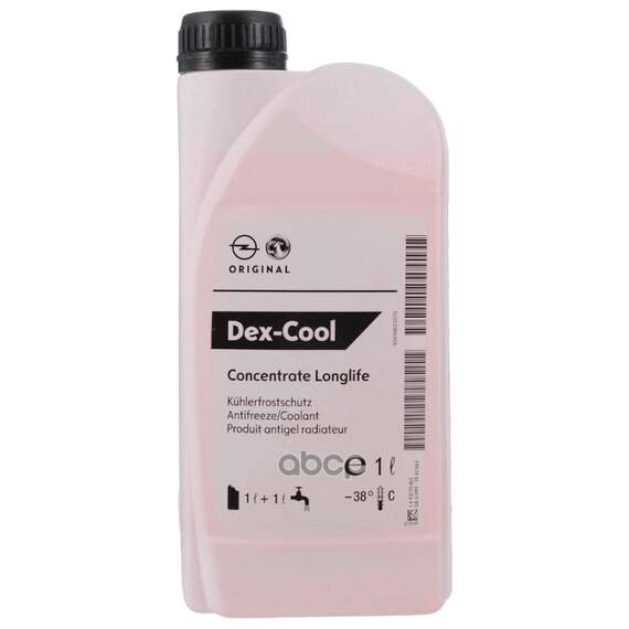 Купить АНТИФРИЗ КРАСНЫЙ КОНЦЕНТРАТ GM DEX-COOL LONGLIFE 1Л (1940663) 93170402
