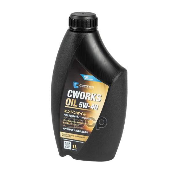 Купить МАСЛО МОТОРНОЕ CWORKS OIL 5W-40 СИНТЕТИЧЕСКОЕ 1 Л A130R3001