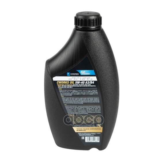 Купить МАСЛО МОТОРНОЕ CWORKS OIL 5W-40 СИНТЕТИЧЕСКОЕ 1 Л A130R3001