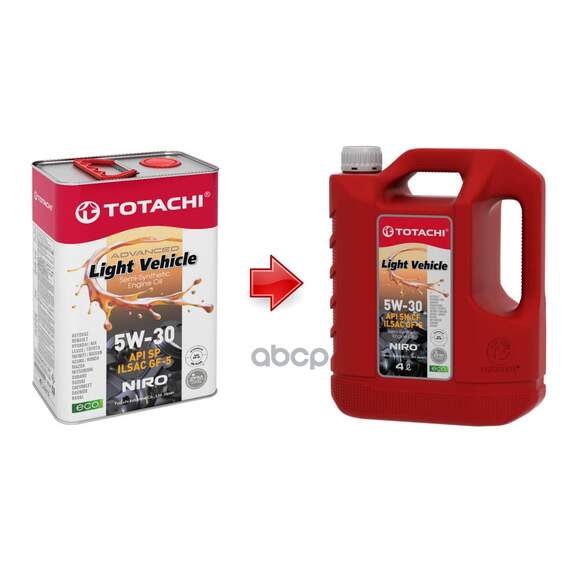 Купить МАСЛО МОТОРНОЕ TOTACHI NIRO LV SEMI-SYNTHETIC API SN/CF 5W-30 ПОЛУСИНТЕТИЧЕСКОЕ 4 Л 19504