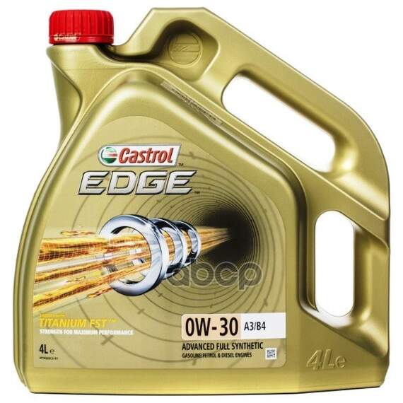 Купить МАСЛО МОТОРНОЕ 0W30 CASTROL 4Л EDGE A3B4 TITANIUM FST EU 15A79E