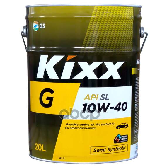 Купить МАСЛО МОТОРНОЕ KIXX G SL/CF 10W-40 ПОЛУСИНТЕТИЧЕСКОЕ 20 Л L5316P20E1