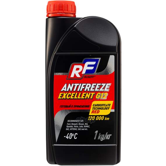 Купить АНТИФРИЗ ANTIFREEZE EXCELLENT G12 40 (1КГ) RUSEFF 17357N
