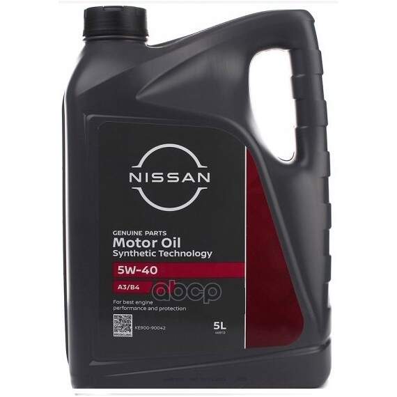 Купить МАСЛО МОТОРНОЕ NISSAN MOTOR OIL 5W-40 СИНТЕТИЧЕСКОЕ 5 Л KE900-90042