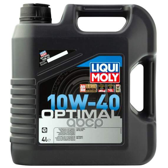 Купить МАСЛО МОТОРНОЕ LIQUI MOLY OPTIMAL 10W-40 ПОЛУСИНТЕТИЧЕСКОЕ 4 Л 3930