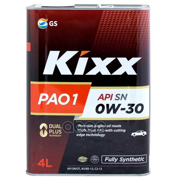 Купить МАСЛО МОТОРНОЕ KIXX PAO 1 0W-30 API SР 4Л (L202044TE1) L208144TE1