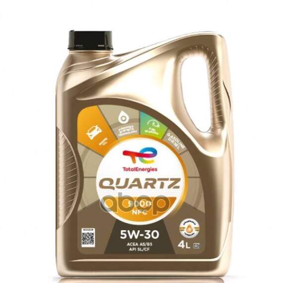Купить МАСЛО МОТОРНОЕ СИНТЕТИЧЕСКОЕ TOTAL QUARTZ 9000 FUTURE NFC 5W-30 4Л 213836