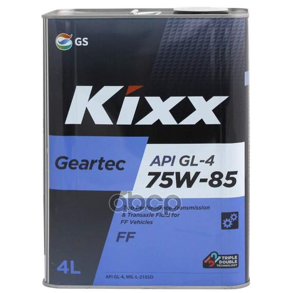 Купить МАСЛО ТРАНСМИССИОННОЕ KIXX GEARTEC FF GL-4 75W85 ПОЛУСИНТЕТИЧЕСКОЕ 4 Л L271744TE1
