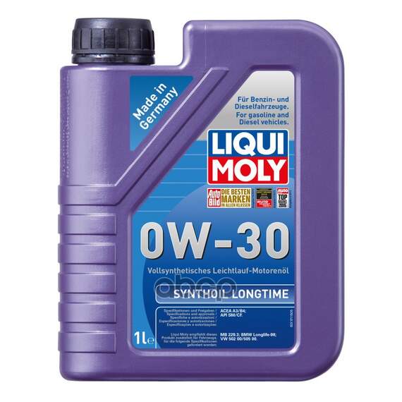 Купить МАСЛО МОТОРНОЕ СИНТЕТИЧЕСКОЕТЕТИЧЕСКОЕ SYNTHOIL LONGTIME 0W-30 SM A3/B4 1Л (1171) 8976
