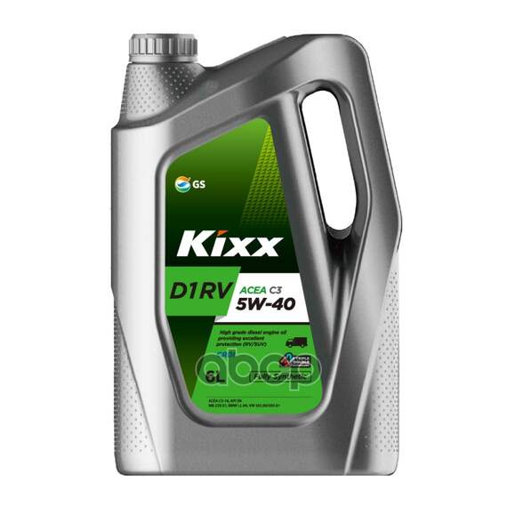 Купить МАСЛО МОТОРНОЕ KIXX D1 RV 5W-40 СИНТЕТИЧЕСКОЕ 6 Л L2013360E1