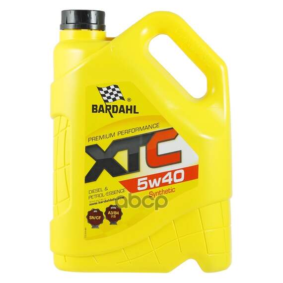 Купить МАСЛО МОТОРНОЕ СИНТЕТИЧЕСКОЕ BARDAHL XTC 5W-40 5Л 36163